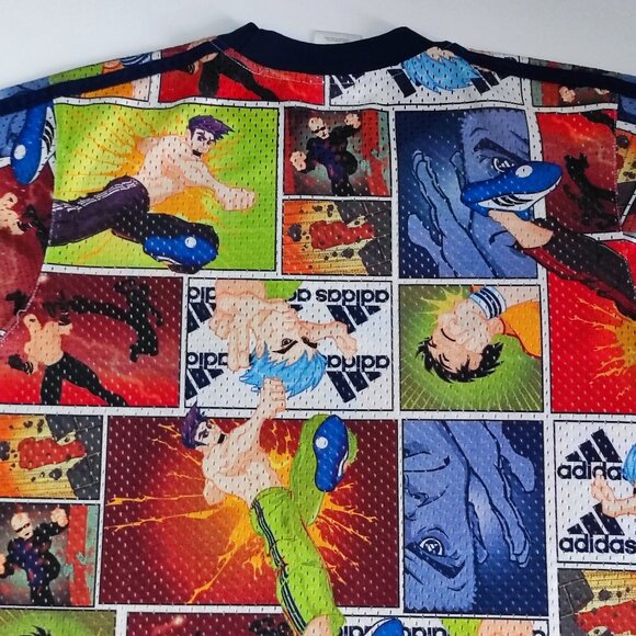 Adidas Dragon Grand Champion anime jersey boys L multi-colour graphic design - Picture 3 of 13